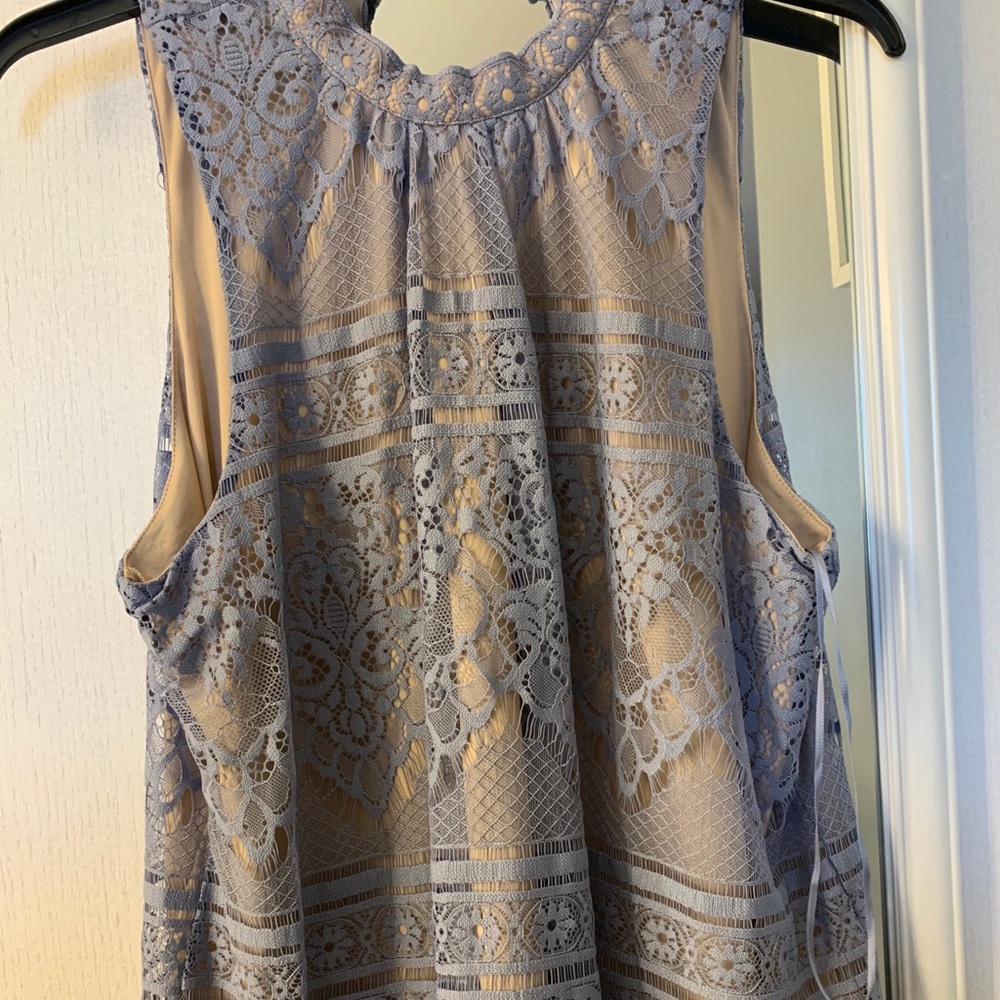 Dressy tank top with lace